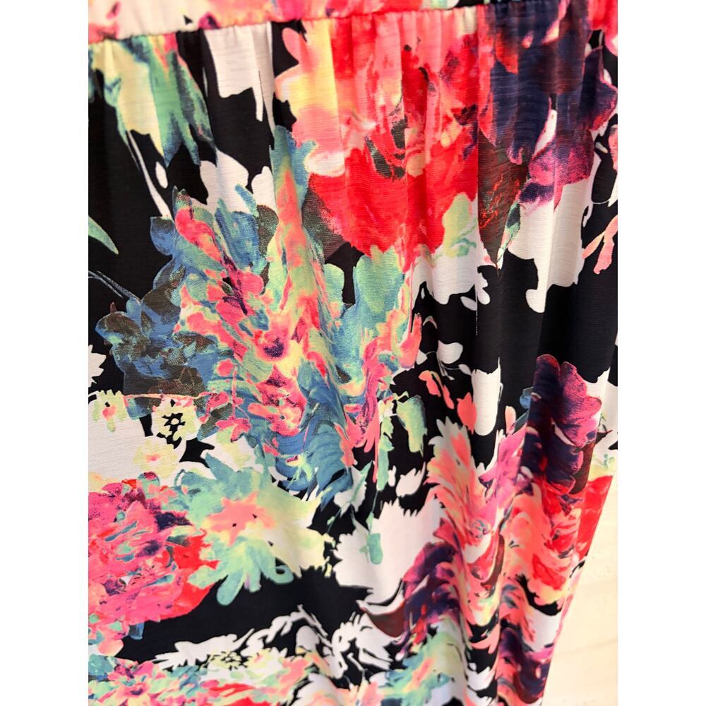 Bellamie Floral Maxi Dress Sleeveless Racerback Women's Size M/L - Picture 4 of 6